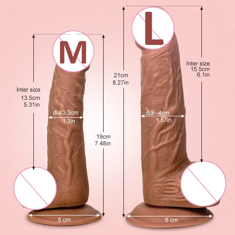 Gelugee Realistic Silicone Dildo