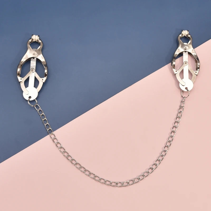 Metal Nipple Clamps With Chain