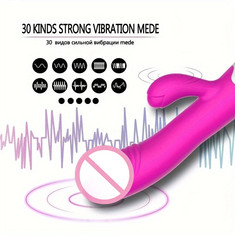 30 Speed G-Spot Dildo Rabbit Vibrator