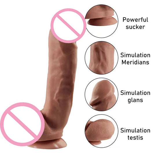 Super Skin Silicone Realistic Dildo