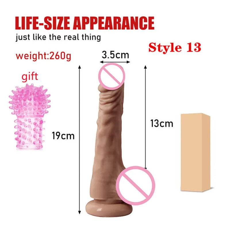 Super Skin Silicone Realistic Dildo