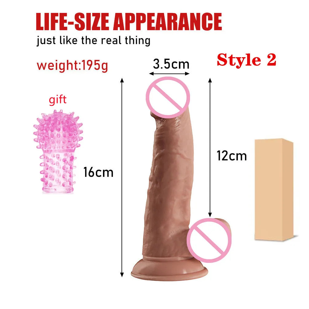 Super Skin Silicone Realistic Dildo